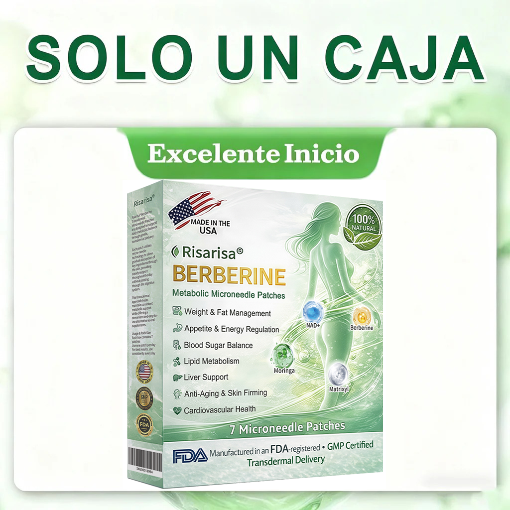 ⏳ Oferta por tiempo limitado | Risarisa® BERBERINE ❤️ Solución de Parche Nano Un enfoque integral, sin dolor ni agotamiento, para apoyar obesidad, hígado graso, presión alta, inflamación y dolor articular, todo en un solo protocolo.🌱🪴