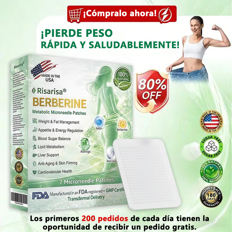 ⏳ Oferta por tiempo limitado | Risarisa® BERBERINE ❤️ Solución de Parche Nano Un enfoque integral, sin dolor ni agotamiento, para apoyar obesidad, hígado graso, presión alta, inflamación y dolor articular, todo en un solo protocolo.🔮🪄