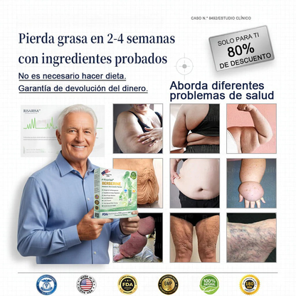 ⏳ Oferta por tiempo limitado | Risarisa® BERBERINE ❤️ Solución de Parche Nano Un enfoque integral, sin dolor ni agotamiento, para apoyar obesidad, hígado graso, presión alta, inflamación y dolor articular, todo en un solo protocolo✨