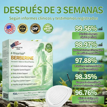 ⏳ Oferta por tiempo limitado | Risarisa® BERBERINE ❤️ Solución de Parche Nano Un enfoque integral, sin dolor ni agotamiento, para apoyar obesidad, hígado graso, presión alta, inflamación y dolor articular, todo en un solo protocolo.🎐🔔
