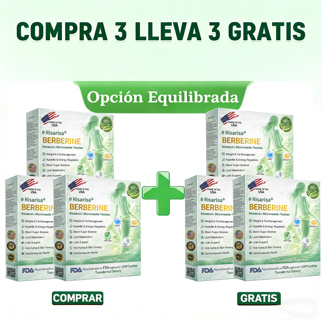 ⏳ Oferta por tiempo limitado | Risarisa® BERBERINE ❤️ Solución de Parche Nano Un enfoque integral, sin dolor ni agotamiento, para apoyar obesidad, hígado graso, presión alta, inflamación y dolor articular, todo en un solo protocolo✨