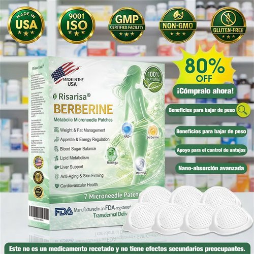 ⏳ Oferta por tiempo limitado | Risarisa® BERBERINE ❤️ Solución de Parche Nano Un enfoque integral, sin dolor ni agotamiento, para apoyar obesidad, hígado graso, presión alta, inflamación y dolor articular, todo en un solo protocolo✨