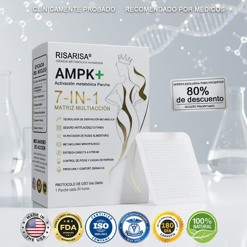 𝑶𝒇𝒊𝒄𝒊𝒂𝒍 𝑺𝒕𝒐𝒓𝒆 |𝐑𝐢𝐬𝐚𝐫𝐢𝐬𝐚® 🇺🇸 𝟕-𝐈𝐍-𝟏 𝐏𝐚𝐫𝐜𝐡𝐞 𝐌𝐞𝐭𝐚𝐛𝐨́𝐥𝐢𝐜𝐨 & 𝐑𝐞𝐚𝐟𝐢𝐫𝐦𝐚𝐧𝐭𝐞 (𝐓𝐞𝐜𝐧𝐨𝐥𝐨𝐠𝐢́𝐚 𝐌𝐢𝐜𝐫𝐨-𝐃𝐢𝐟𝐮𝐬𝐢𝐨́𝐧, 𝐄𝐟𝐞𝐜𝐭𝐨 𝟐𝟒𝐇) 𝐏𝐚𝐫𝐚 𝐂𝐨𝐧𝐭𝐫𝐨𝐥 𝐝𝐞 𝐏𝐞𝐬𝐨, 𝐀𝐧𝐭𝐨𝐣𝐨𝐬, 𝐄𝐧𝐞𝐫𝐠𝐢́𝐚 𝐲 𝐌𝐞𝐭𝐚𝐛𝐨𝐥𝐢𝐬𝐦𝐨 𝐝𝐞 𝐀𝐳𝐮́𝐜𝐚𝐫𝐞𝐬 🧬🧪