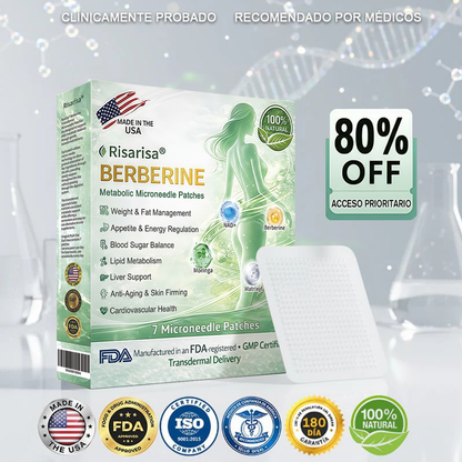 ⏳ Oferta por tiempo limitado | Risarisa® BERBERINE ❤️ Solución de Parche Nano Un enfoque integral, sin dolor ni agotamiento, para apoyar obesidad, hígado graso, presión alta, inflamación y dolor articular, todo en un solo protocolo.🌱🪴