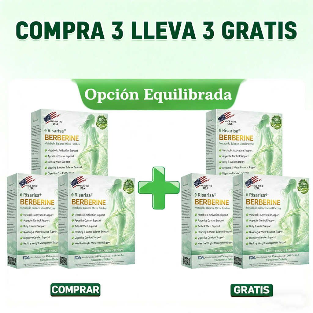 ⏳ Oferta por tiempo limitado | Risarisa® BERBERINE ❤️ Solución de Parche Nano Un enfoque integral, sin dolor ni agotamiento, para apoyar obesidad, hígado graso, presión alta, inflamación y dolor articular, todo en un solo protocolo.🎐🔔