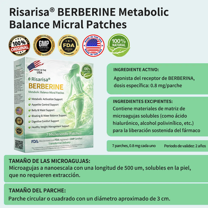 ⏳ Oferta por tiempo limitado | Risarisa® BERBERINE ❤️ Solución de Parche Nano Un enfoque integral, sin dolor ni agotamiento, para apoyar obesidad, hígado graso, presión alta, inflamación y dolor articular, todo en un solo protocolo.🎋🎍