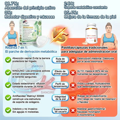 ⏳ Oferta por tiempo limitado | Risarisa® BERBERINE ❤️ Solución de Parche Nano Un enfoque integral, sin dolor ni agotamiento, para apoyar obesidad, hígado graso, presión alta, inflamación y dolor articular, todo en un solo protocolo✨