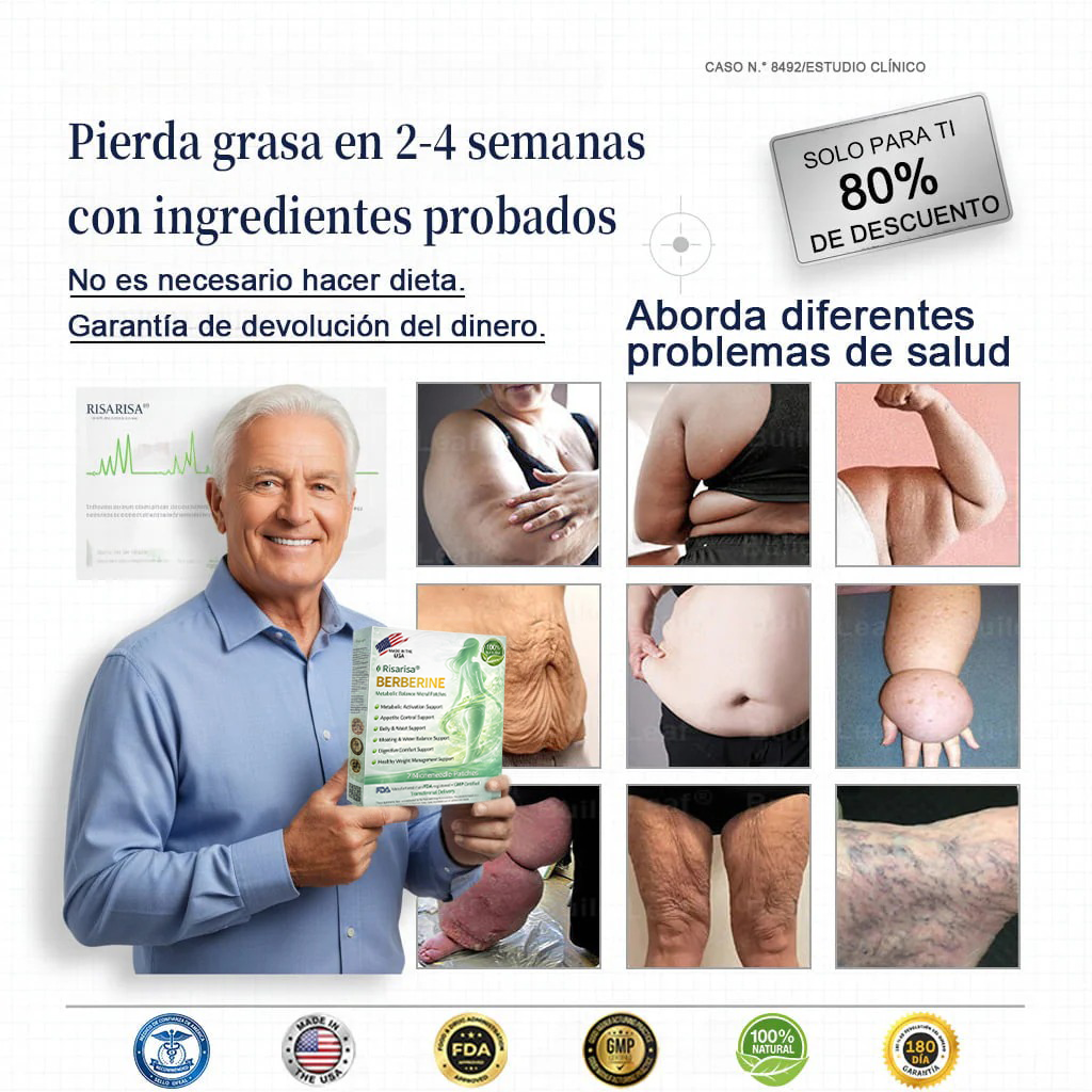 ⏳ Oferta por tiempo limitado | Risarisa® BERBERINE ❤️ Solución de Parche Nano Un enfoque integral, sin dolor ni agotamiento, para apoyar obesidad, hígado graso, presión alta, inflamación y dolor articular, todo en un solo protocolo.🎋🎍
