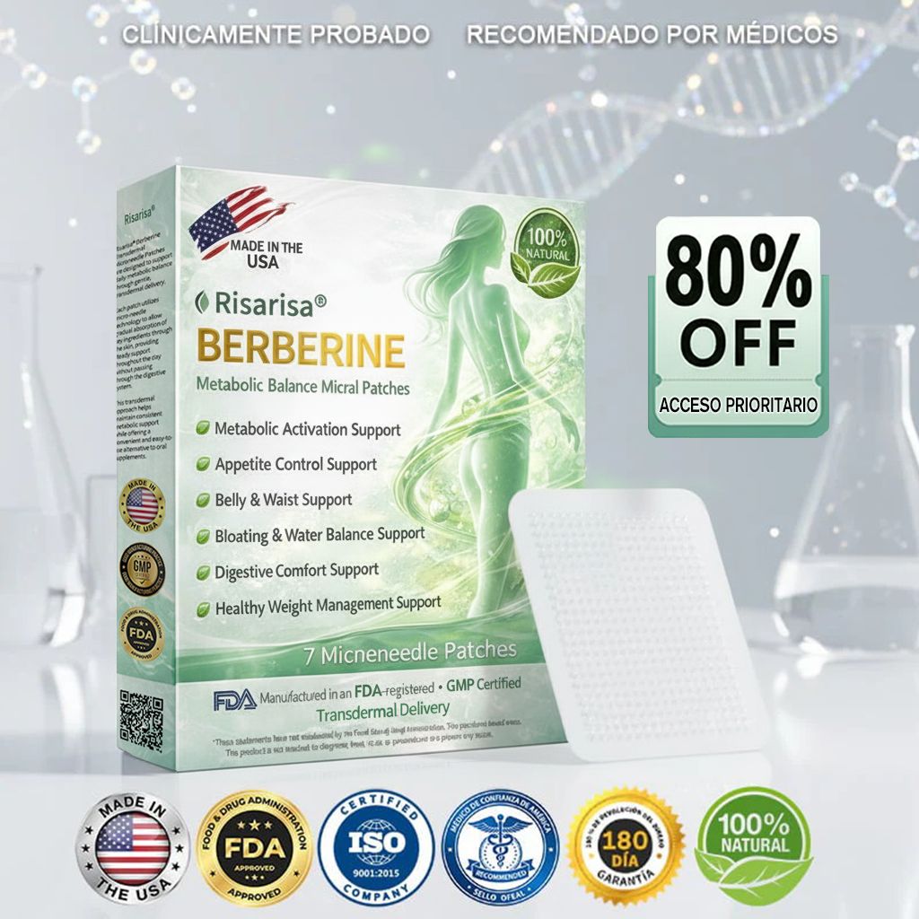 ⏳ Oferta por tiempo limitado | Risarisa® BERBERINE ❤️ Solución de Parche Nano Un enfoque integral, sin dolor ni agotamiento, para apoyar obesidad, hígado graso, presión alta, inflamación y dolor articular, todo en un solo protocolo.🎋🎍