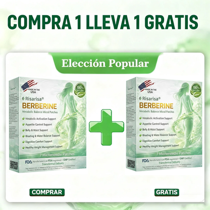 ⏳ Oferta por tiempo limitado | Risarisa® BERBERINE ❤️ Solución de Parche Nano Un enfoque integral, sin dolor ni agotamiento, para apoyar obesidad, hígado graso, presión alta, inflamación y dolor articular, todo en un solo protocolo.🎐🔔