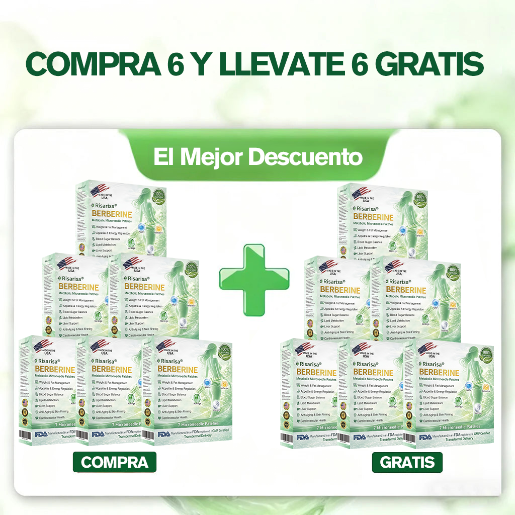 ⏳ Oferta por tiempo limitado | Risarisa® BERBERINE ❤️ Solución de Parche Nano Un enfoque integral, sin dolor ni agotamiento, para apoyar obesidad, hígado graso, presión alta, inflamación y dolor articular, todo en un solo protocolo✨
