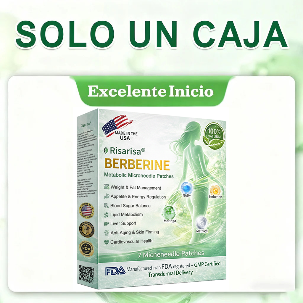 ⏳ Oferta por tiempo limitado | Risarisa® BERBERINE ❤️ Solución de Parche Nano Un enfoque integral, sin dolor ni agotamiento, para apoyar obesidad, hígado graso, presión alta, inflamación y dolor articular, todo en un solo protocolo✨