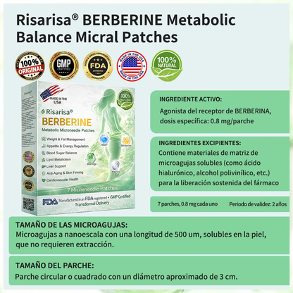 ⏳ Oferta por tiempo limitado | Risarisa® BERBERINE ❤️ Solución de Parche Nano Un enfoque integral, sin dolor ni agotamiento, para apoyar obesidad, hígado graso, presión alta, inflamación y dolor articular, todo en un solo protocolo✨