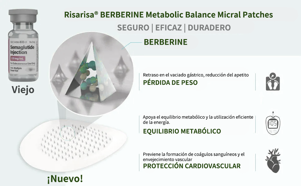 ⏳ Oferta por tiempo limitado | Risarisa® BERBERINE ❤️ Solución de Parche Nano Un enfoque integral, sin dolor ni agotamiento, para apoyar obesidad, hígado graso, presión alta, inflamación y dolor articular, todo en un solo protocolo.🪁