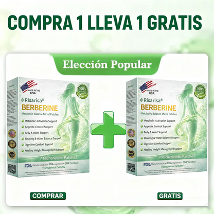 ⏳ Oferta por tiempo limitado | Risarisa® BERBERINE ❤️ Solución de Parche Nano Un enfoque integral, sin dolor ni agotamiento, para apoyar obesidad, hígado graso, presión alta, inflamación y dolor articular, todo en un solo protocolo.🎋🎍